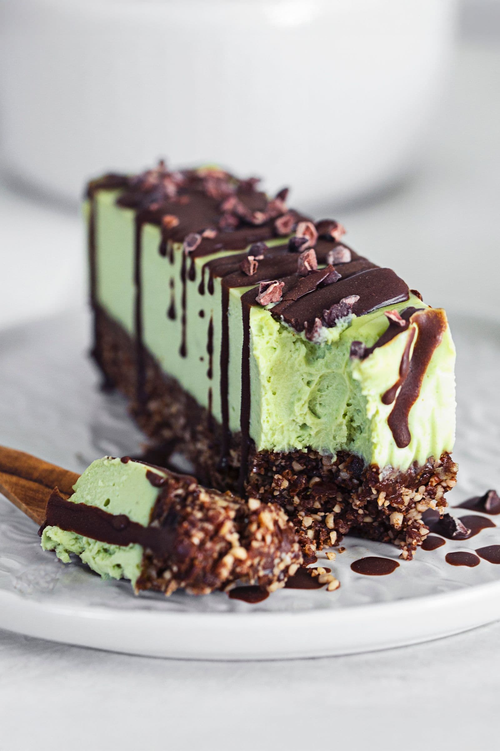 "Cheesecake" Vegan de Menta & Chocolate