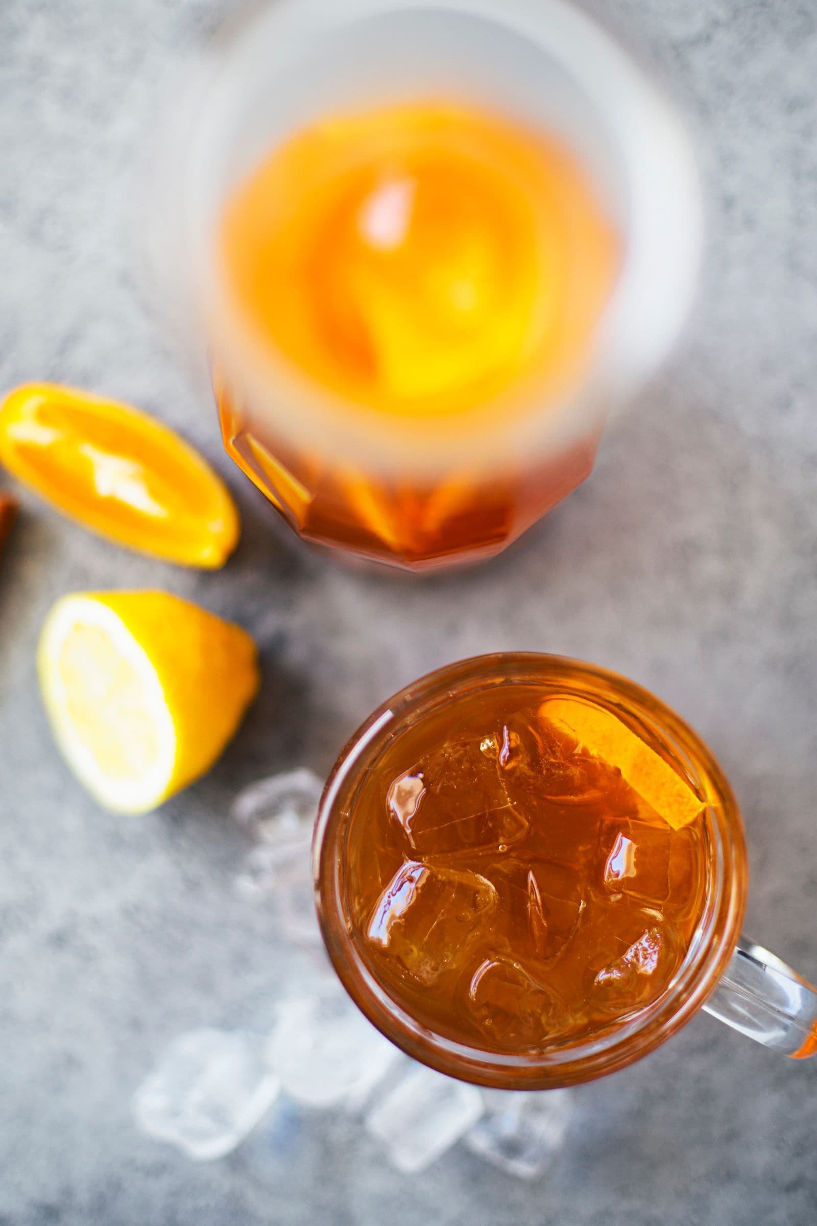 Chá Frio de Laranja, Limão & Canela