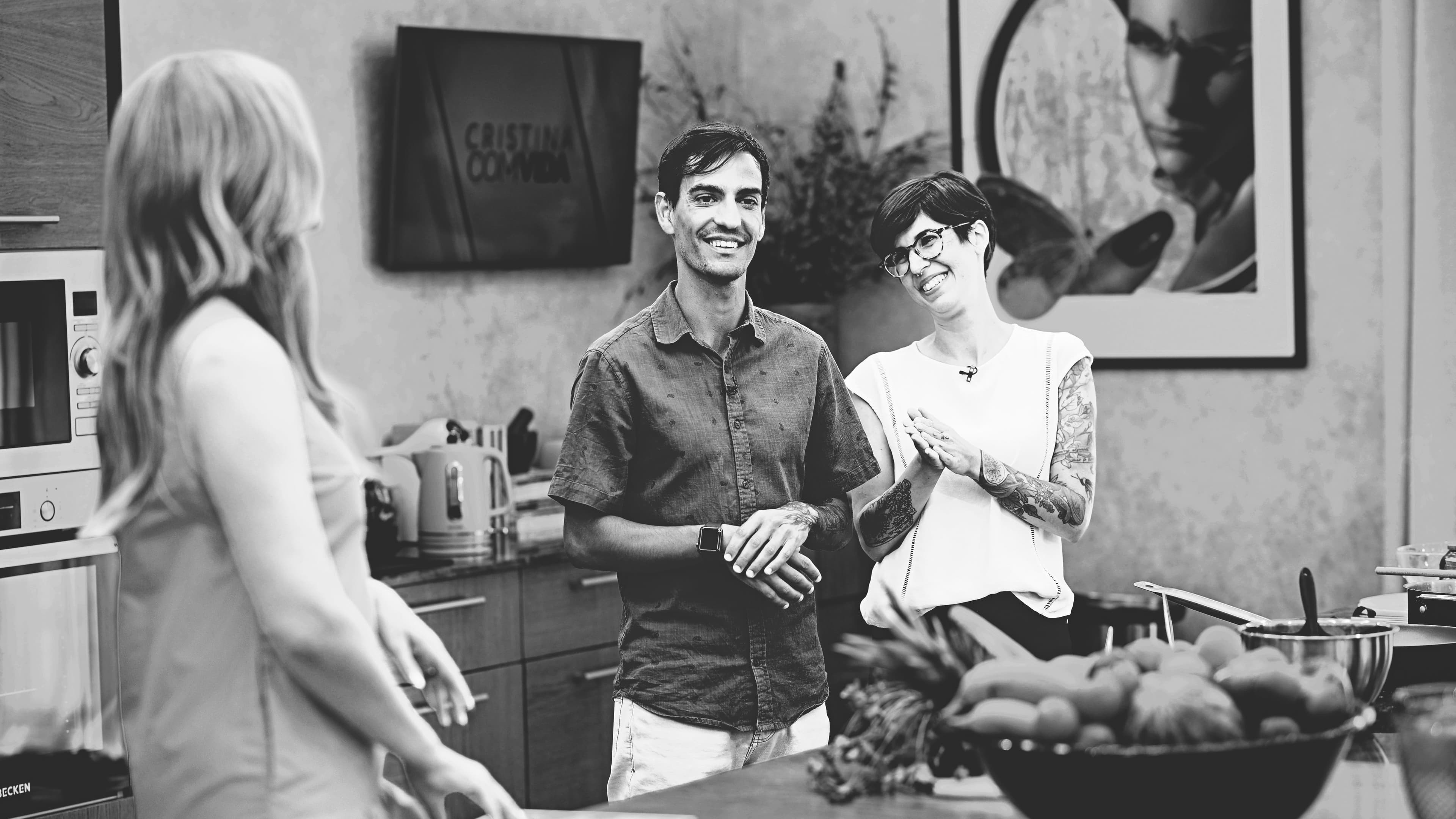 André and Rita during their appearance on the Portuguese TV show "Cristina Com Vida".