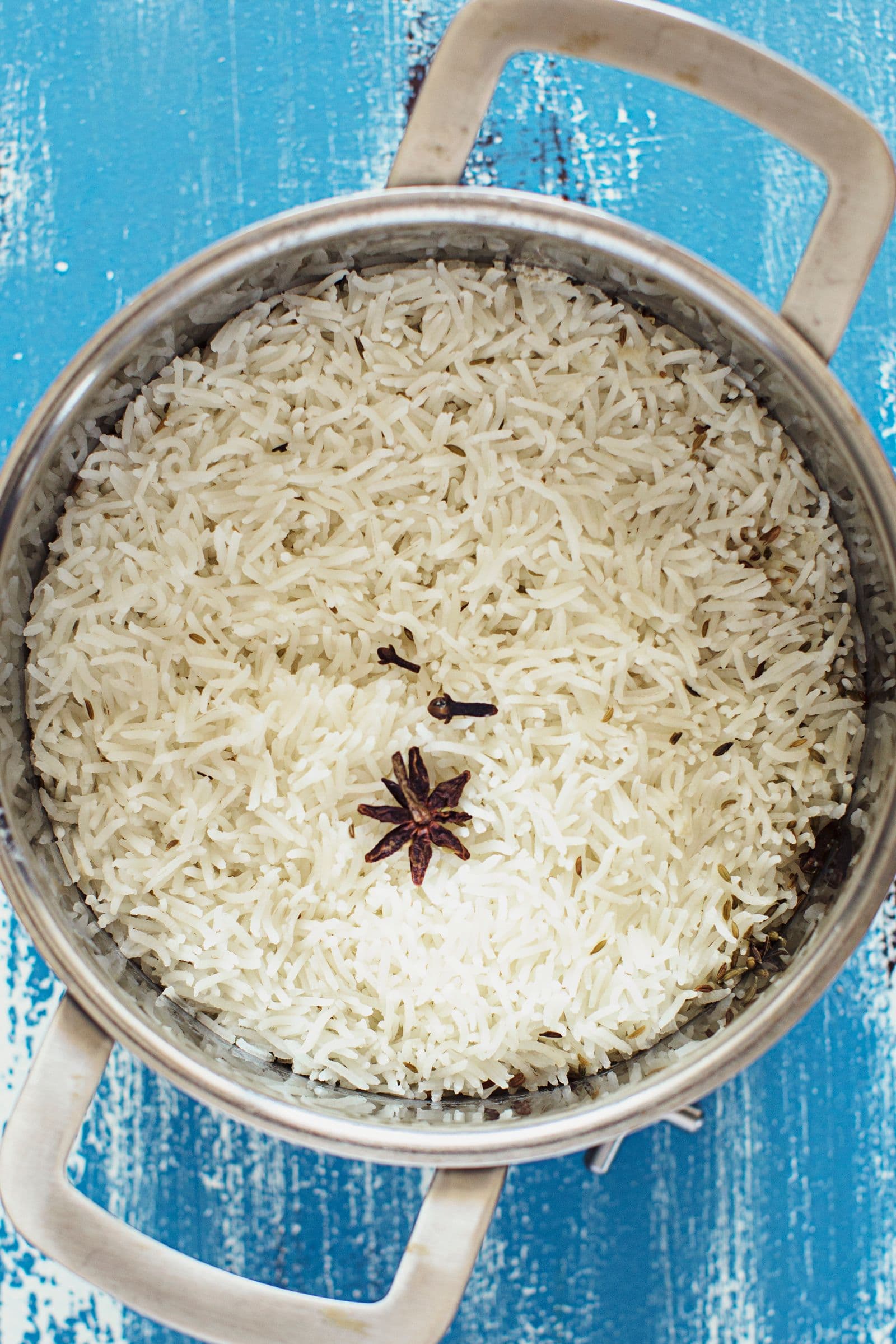 Perfectly cooked Basmati Rice (Oil-free)