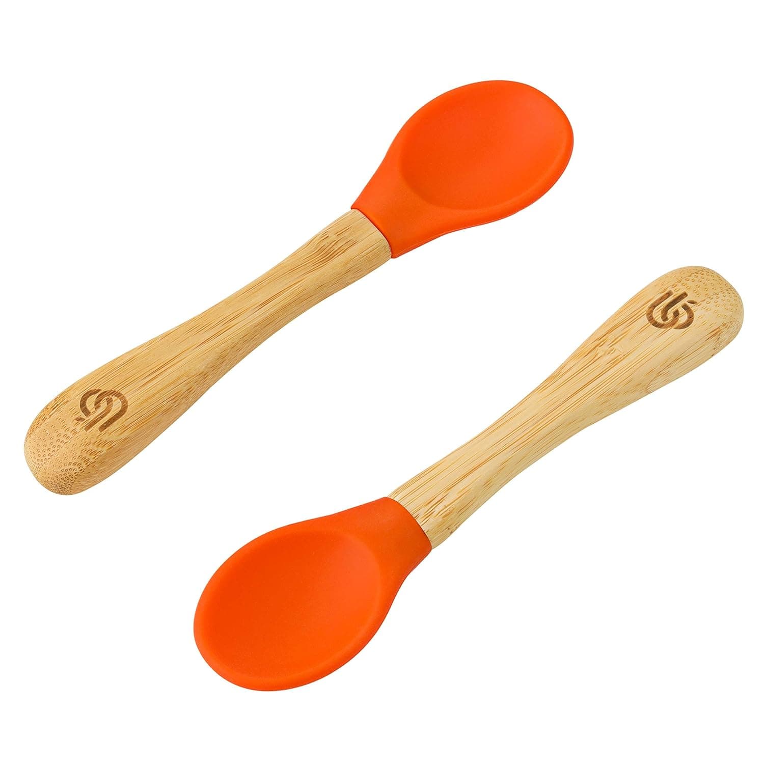 Silicone Tip Bamboo Spoon