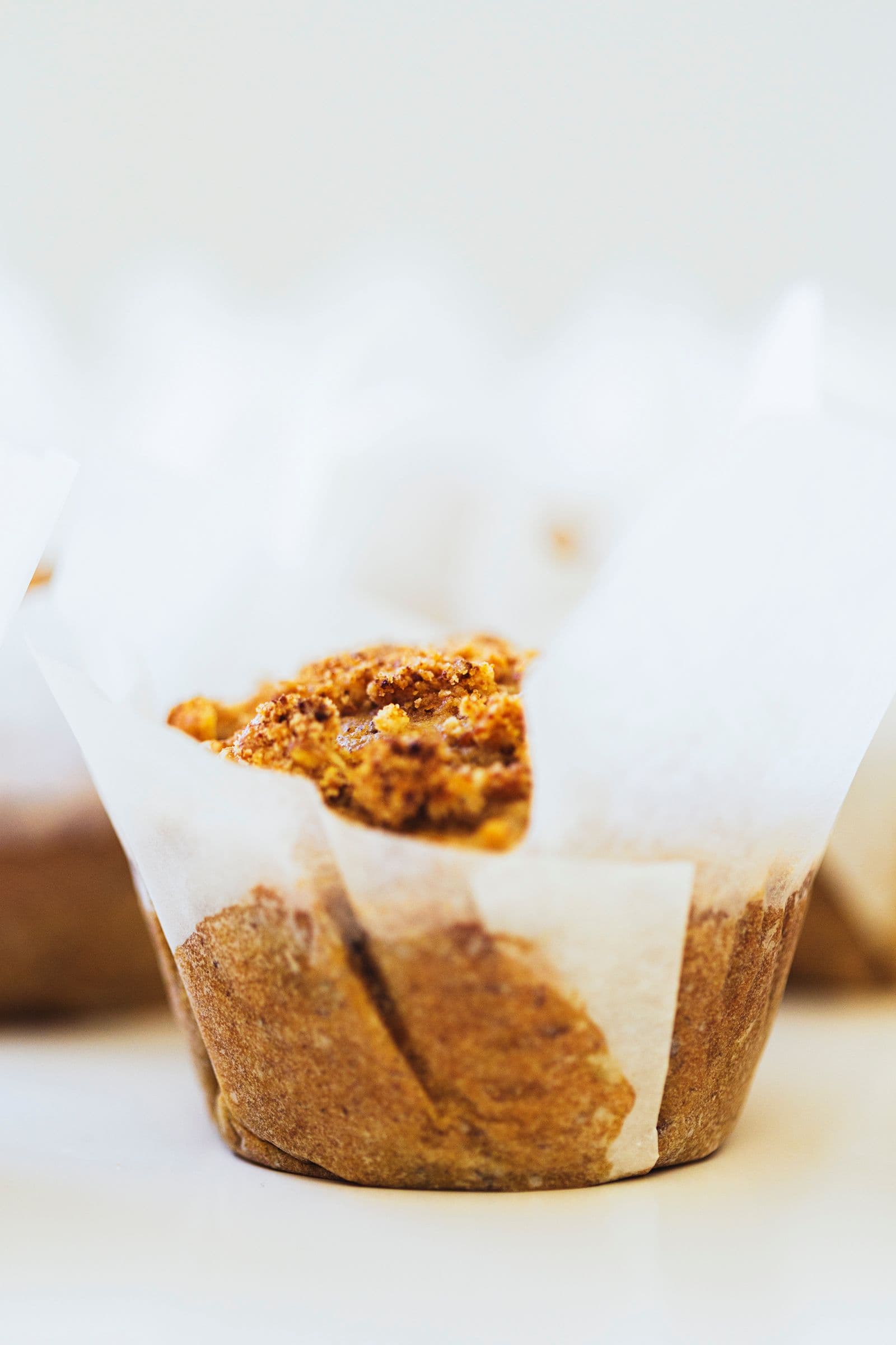 Carrot & Orange Muffins with Salted Walnut Crumb