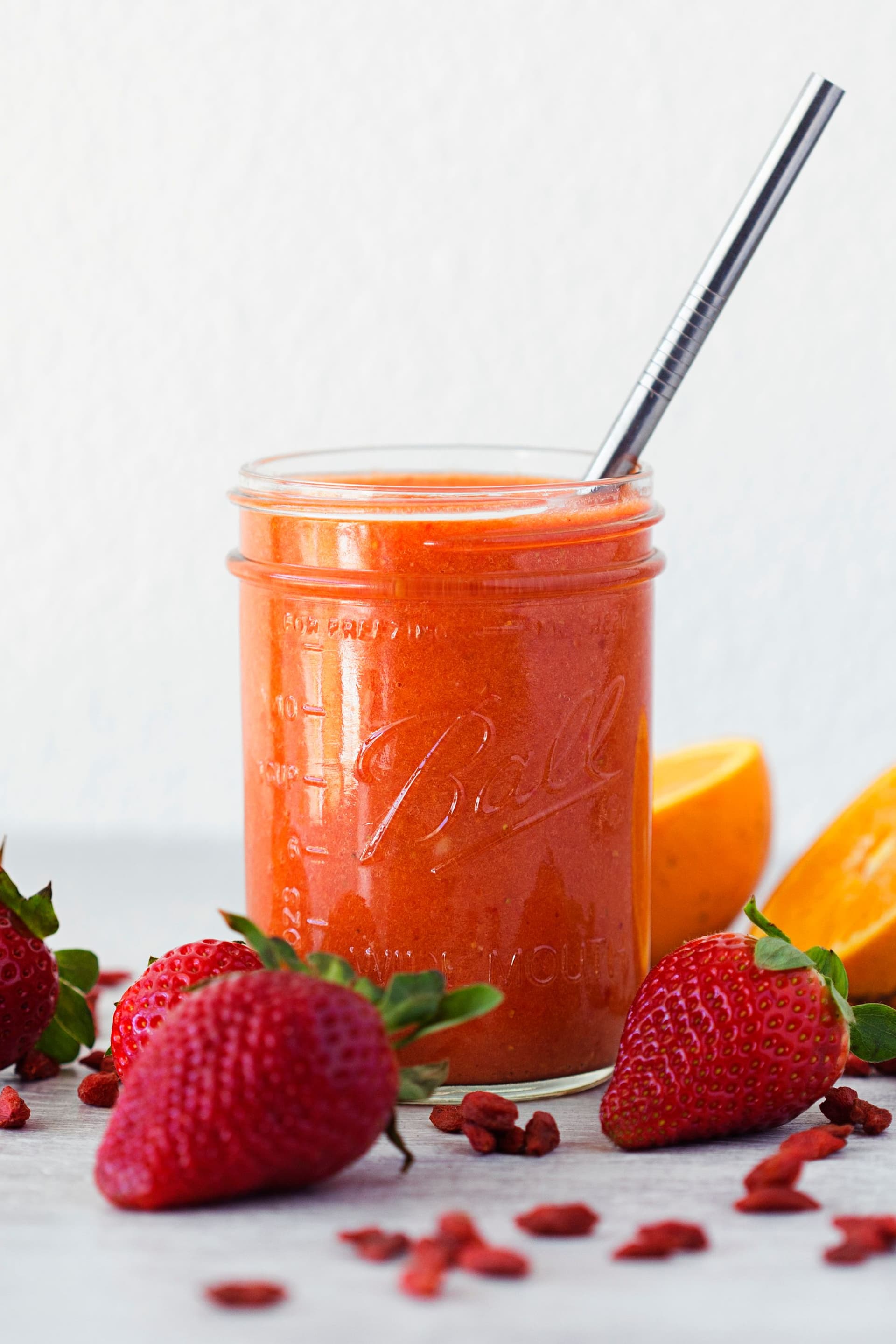 Smoothie de Morango, Laranja & Goji