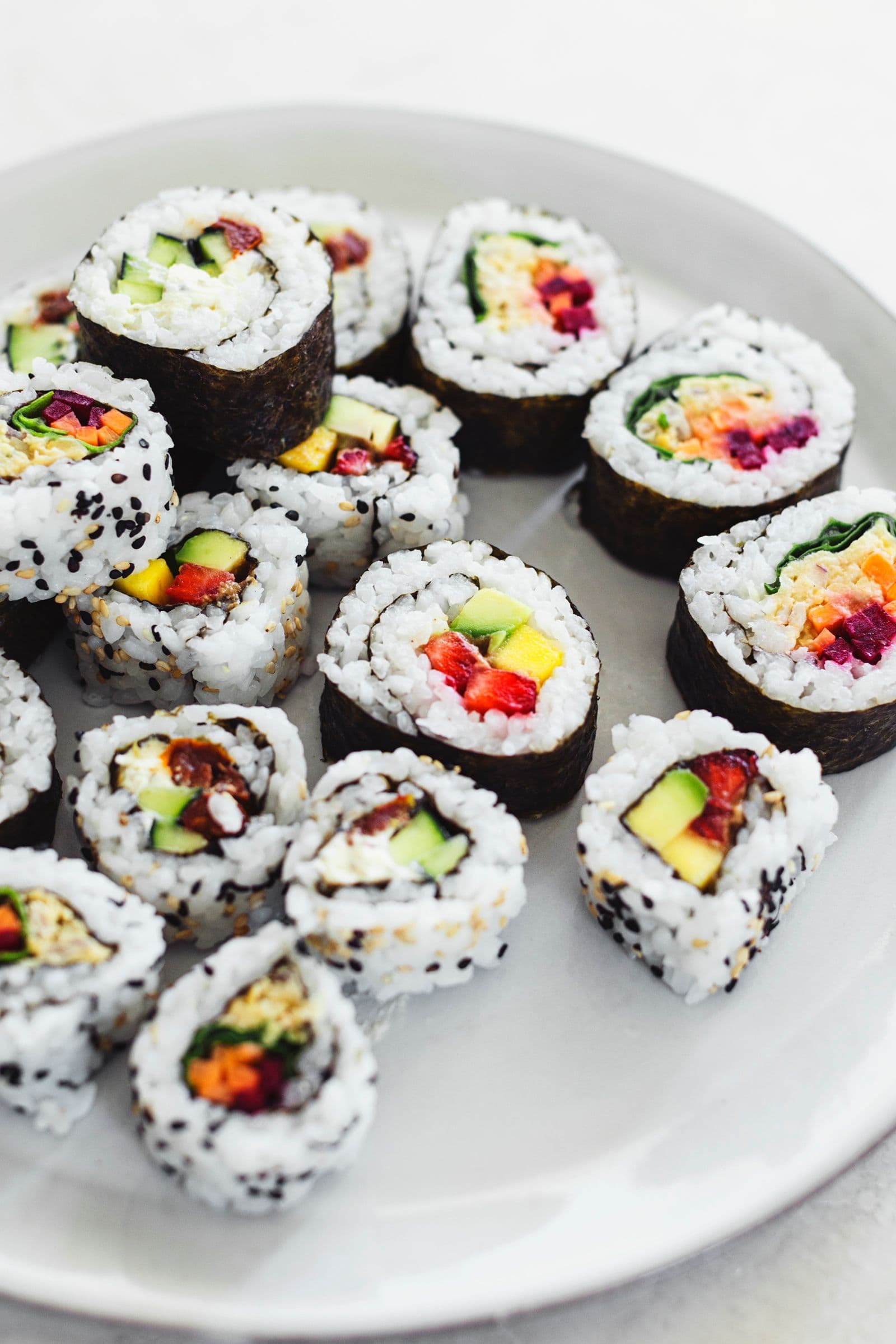 Easy Vegan Sushi Rolls (3 recipes in 1)